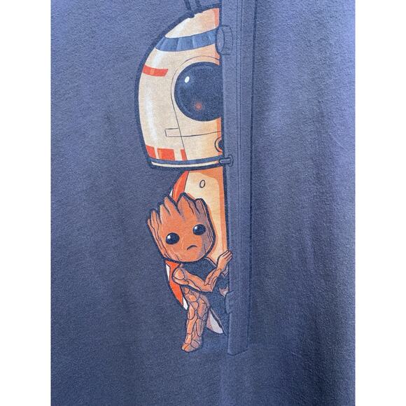 Baby Groot, BB-8 Guardians Of The Galaxy Star Wars T-Shirt Tee Small - Picture 1 of 4